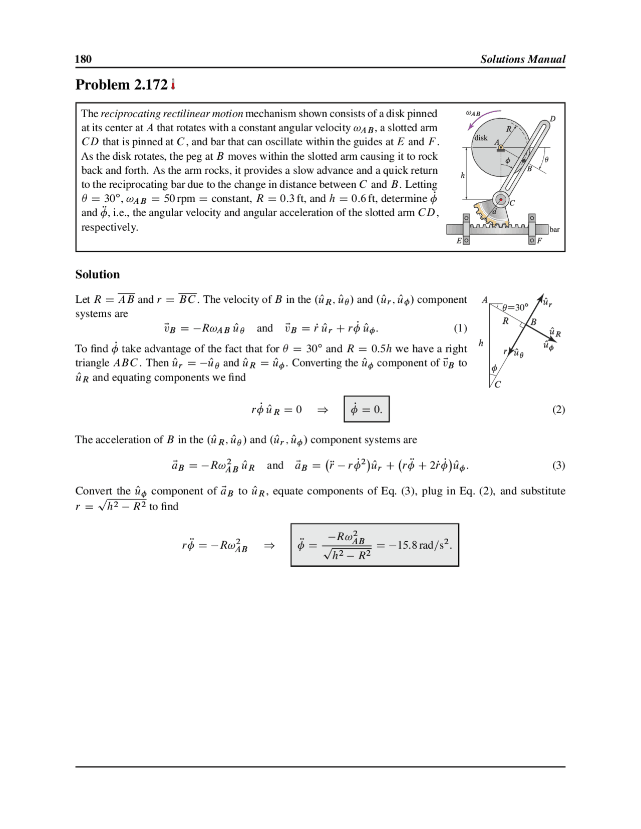 Solution Manual for Assignment 2 - Engineering Mechanics: Dynamics | ME ...