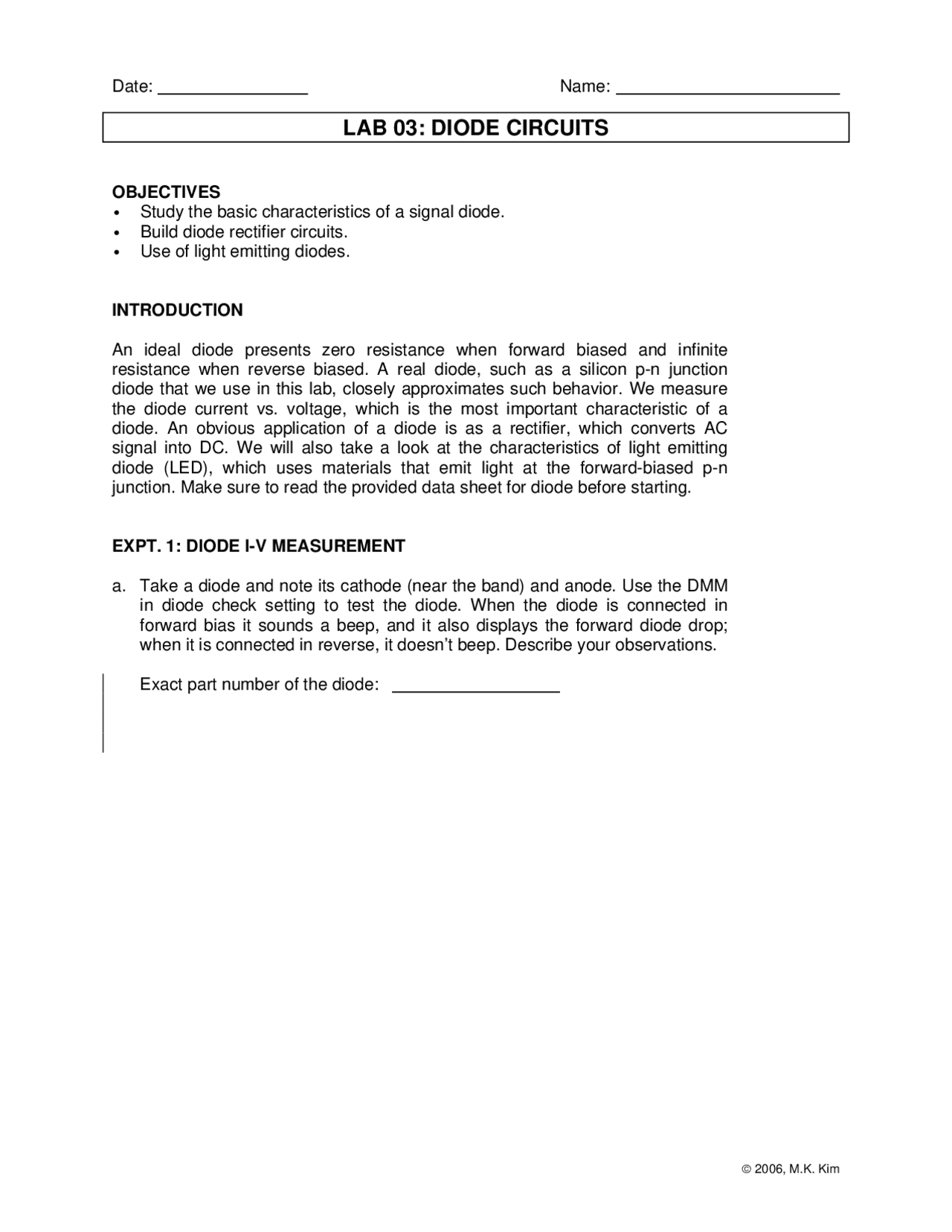 Lab 3: Diode Circuits - Electronics and Test Instrumentation | PHY ...