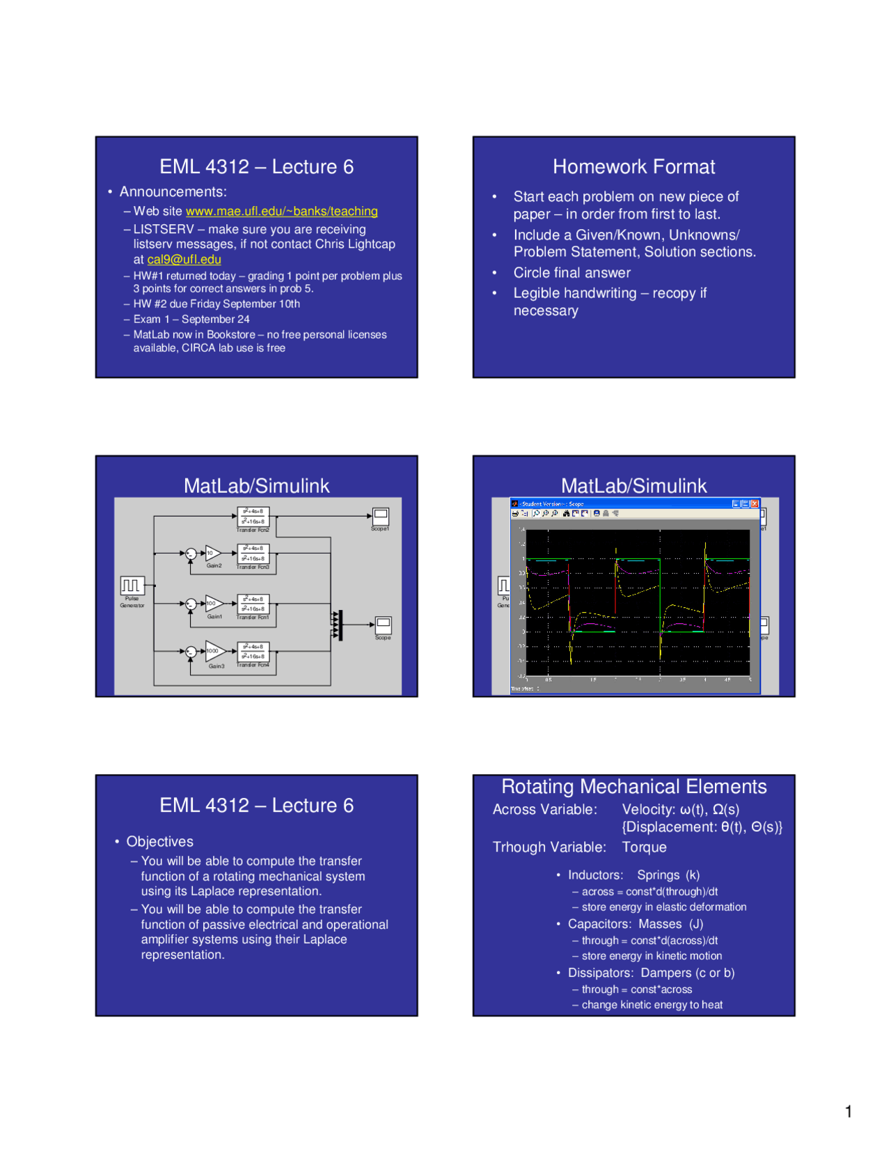 MATLAB and Simulink Control of Mechanical Engineering Systems EML