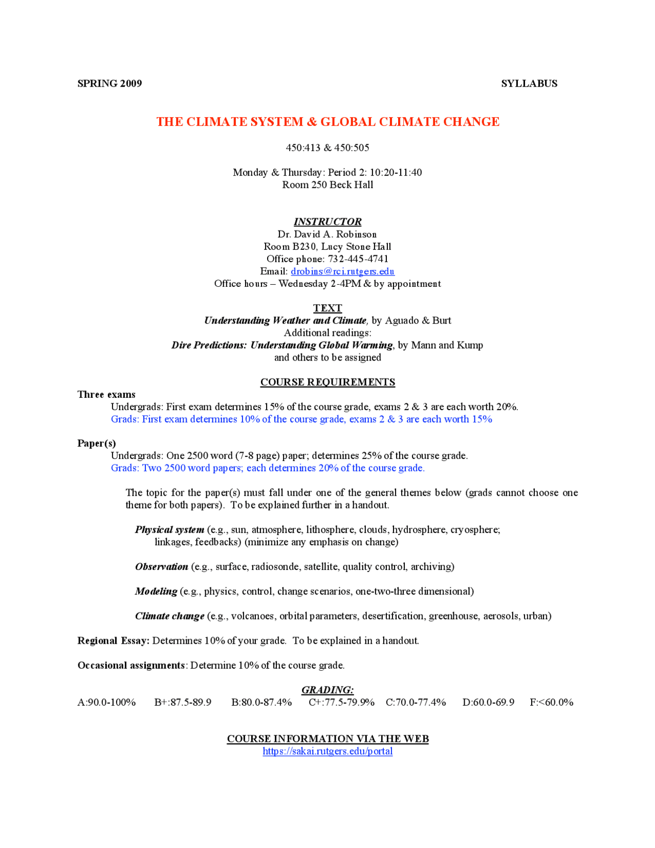 Climate System and Global Climate Change - Advanced Physical Geography ...