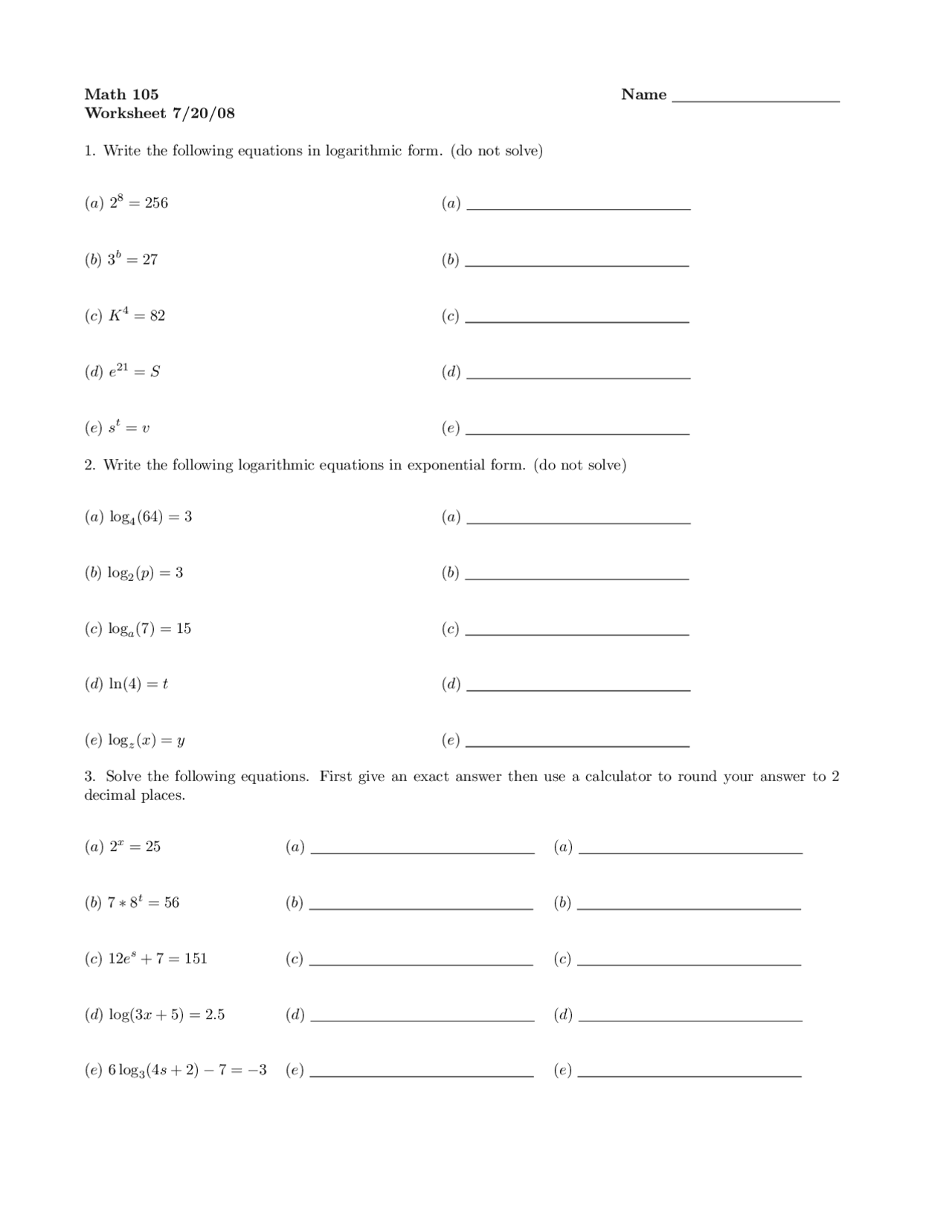 7 Questions for Assignment 7 - University Mathematics I | MATH 105 ...