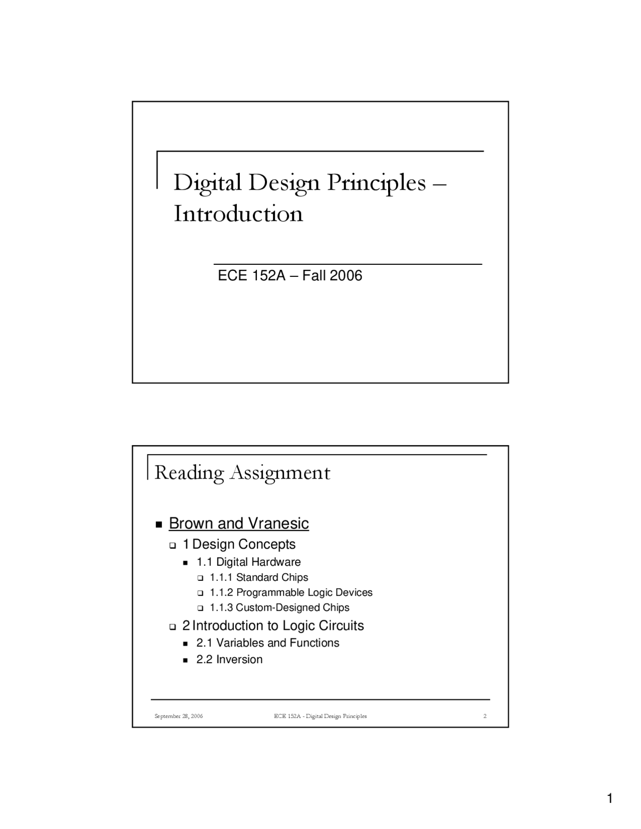 Lecture Slides on Digital Design Principles Introduction | POL S 1 ...