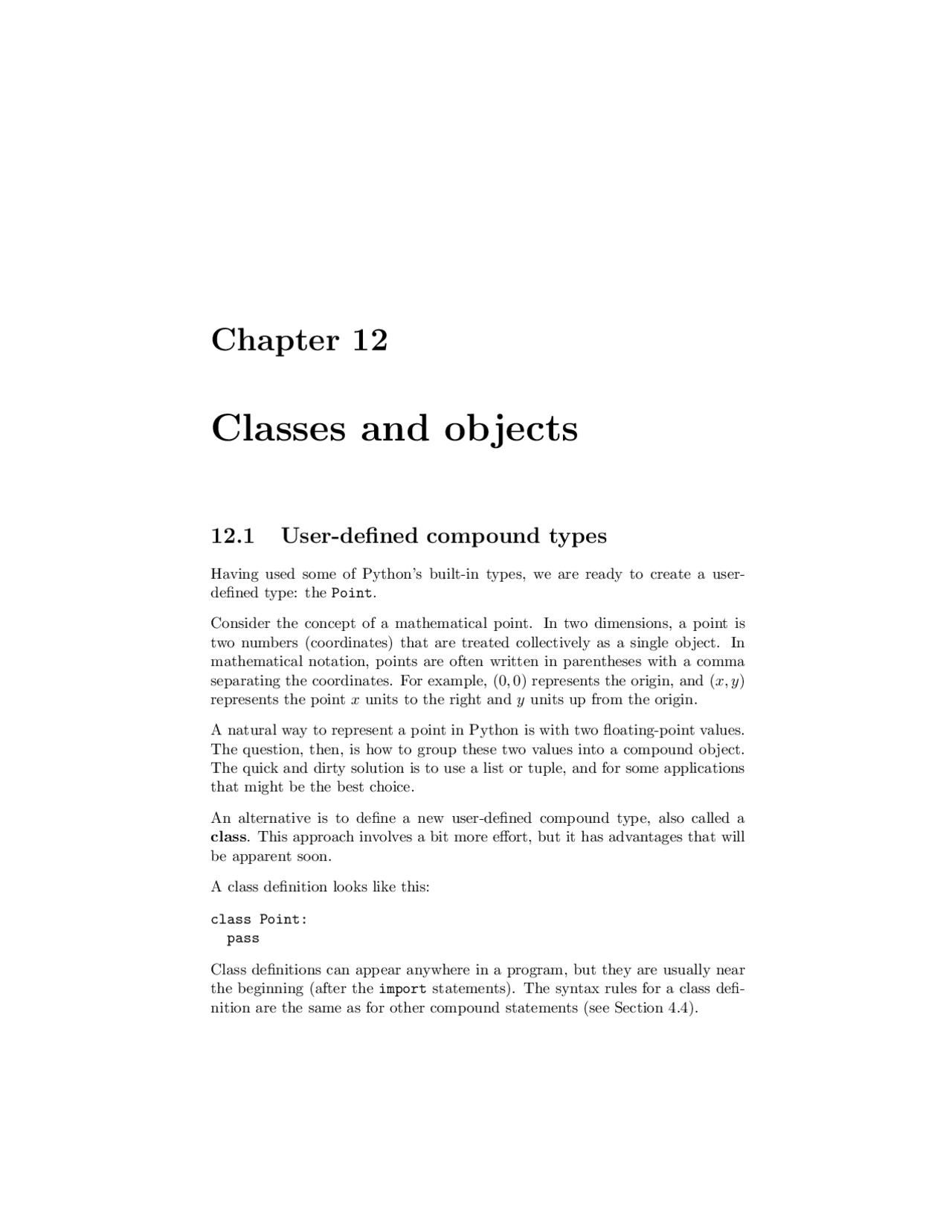 Types and Objects of the User Defined Compounds | EECS 12 | Assignments  Electrical and Electronics Engineering | Docsity