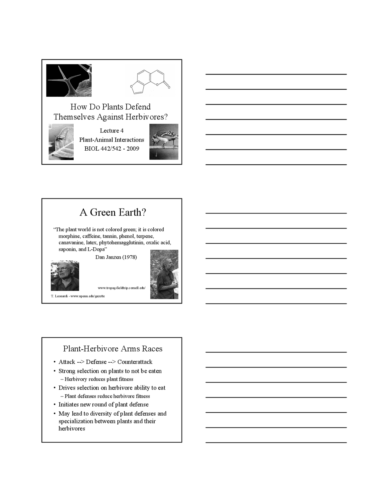 How Do Plants Defend Themselves Against Herbivores Slides BIOL 442