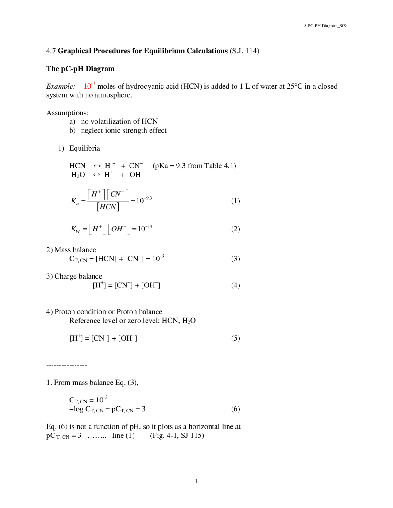 Graphical Procedures for Equilibrium Calculations - Lecture Notes ...
