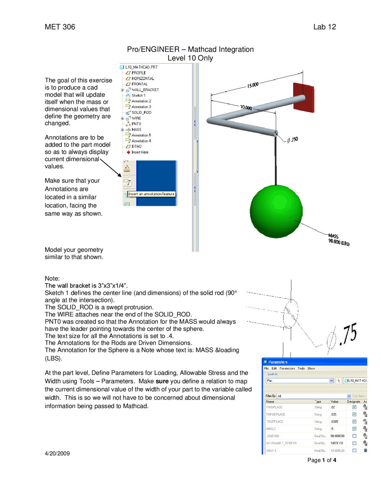 Integration Using Mathcad Mathcad Integration Level 10 - Laboratory Report 12 | MET 306 - Docsity