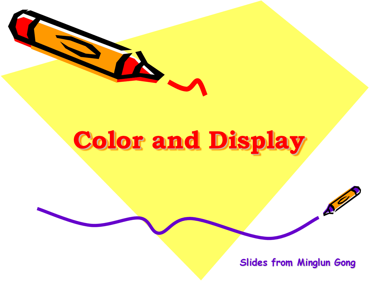Color and Display Graphics and Multimedia Slides CS 335 Docsity