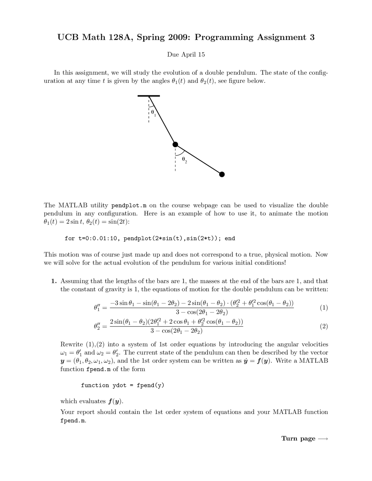 Numerical Analysis - Programming Assignment III | MATH 128A ...