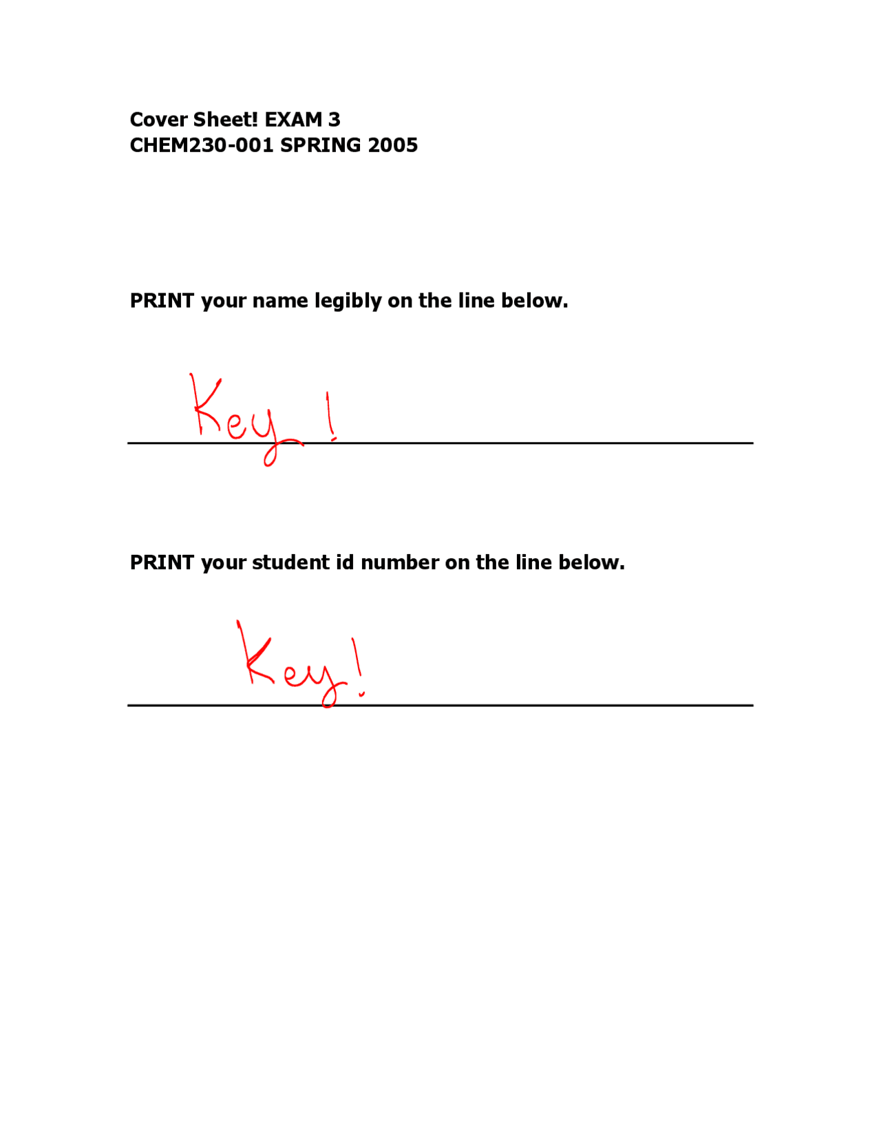 Exam 3 With Answer Solution - Organic Chemistry I | CHE 230 - Docsity