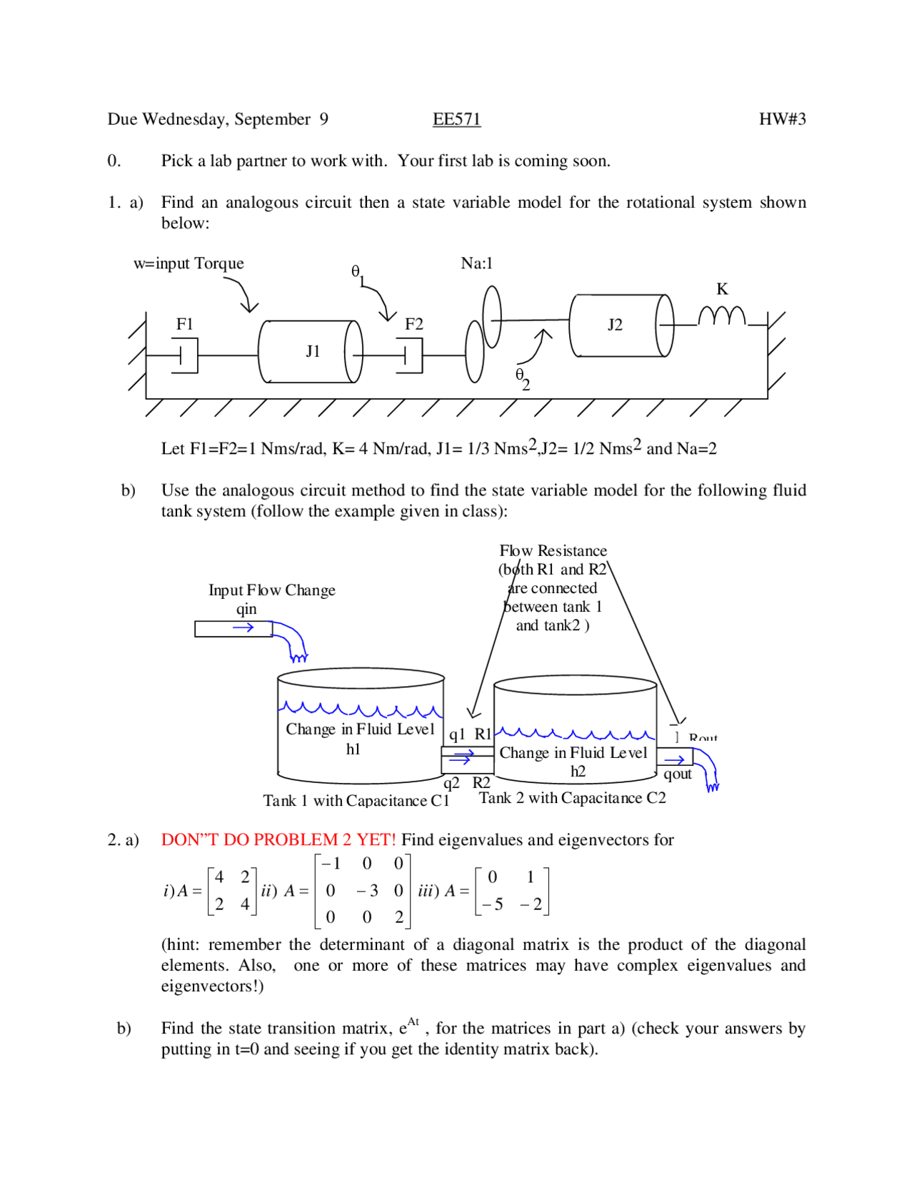 Solutions for Homework 3 Feedback Control Design EE 571 Docsity