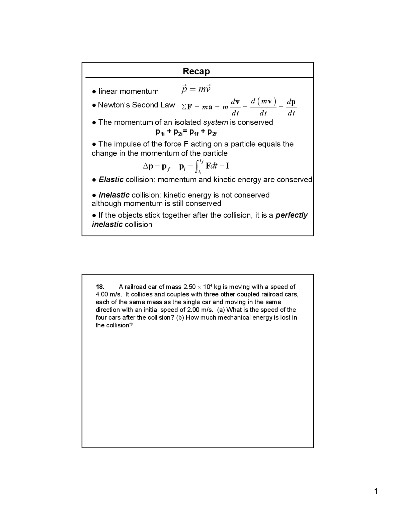 Notes on Two Dimensional Collisions - Physics for Engineers and ...