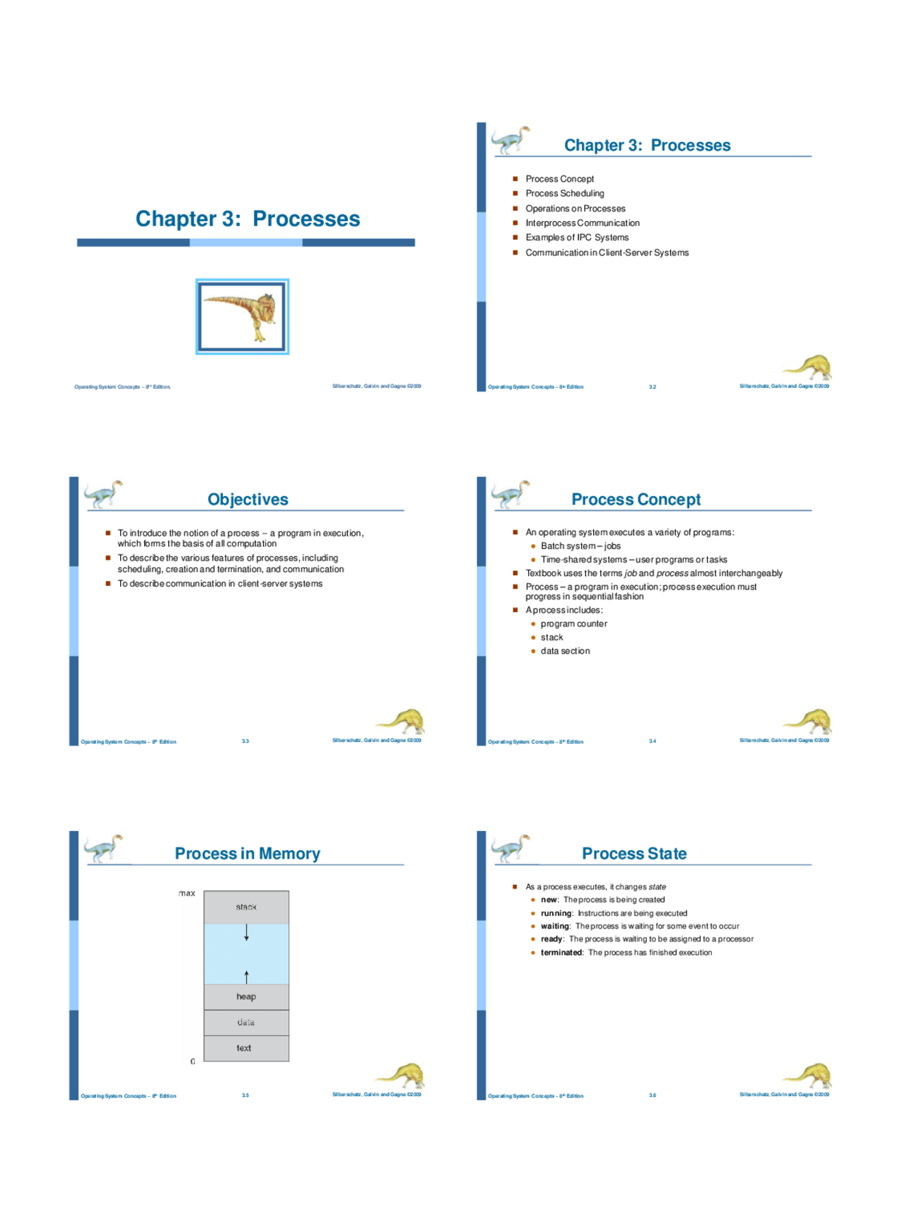 Processes - System Architecture and Software - Lecture Slides | CS 370 ...