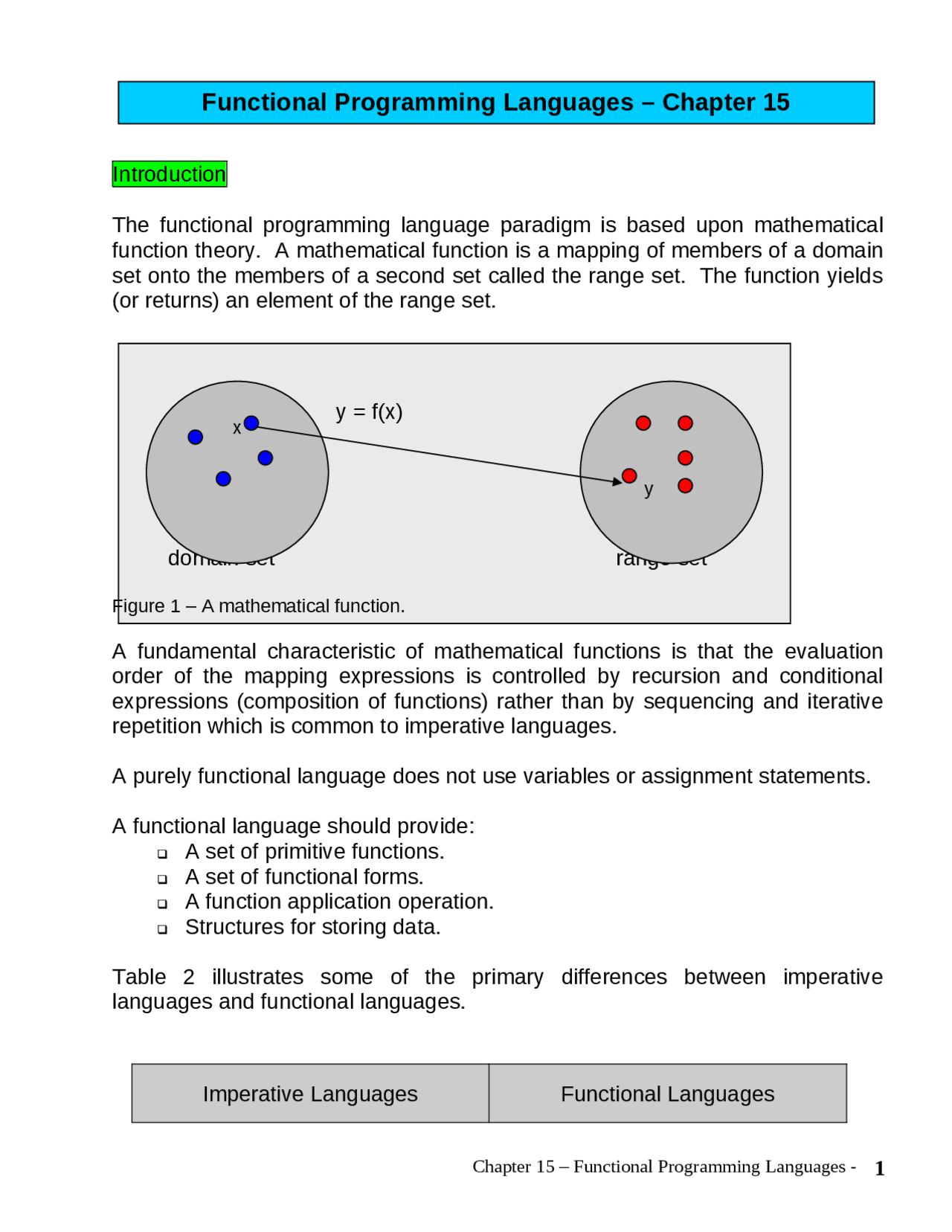 Functional Programming Languages - Lecture Slides | COP 4020 - Docsity