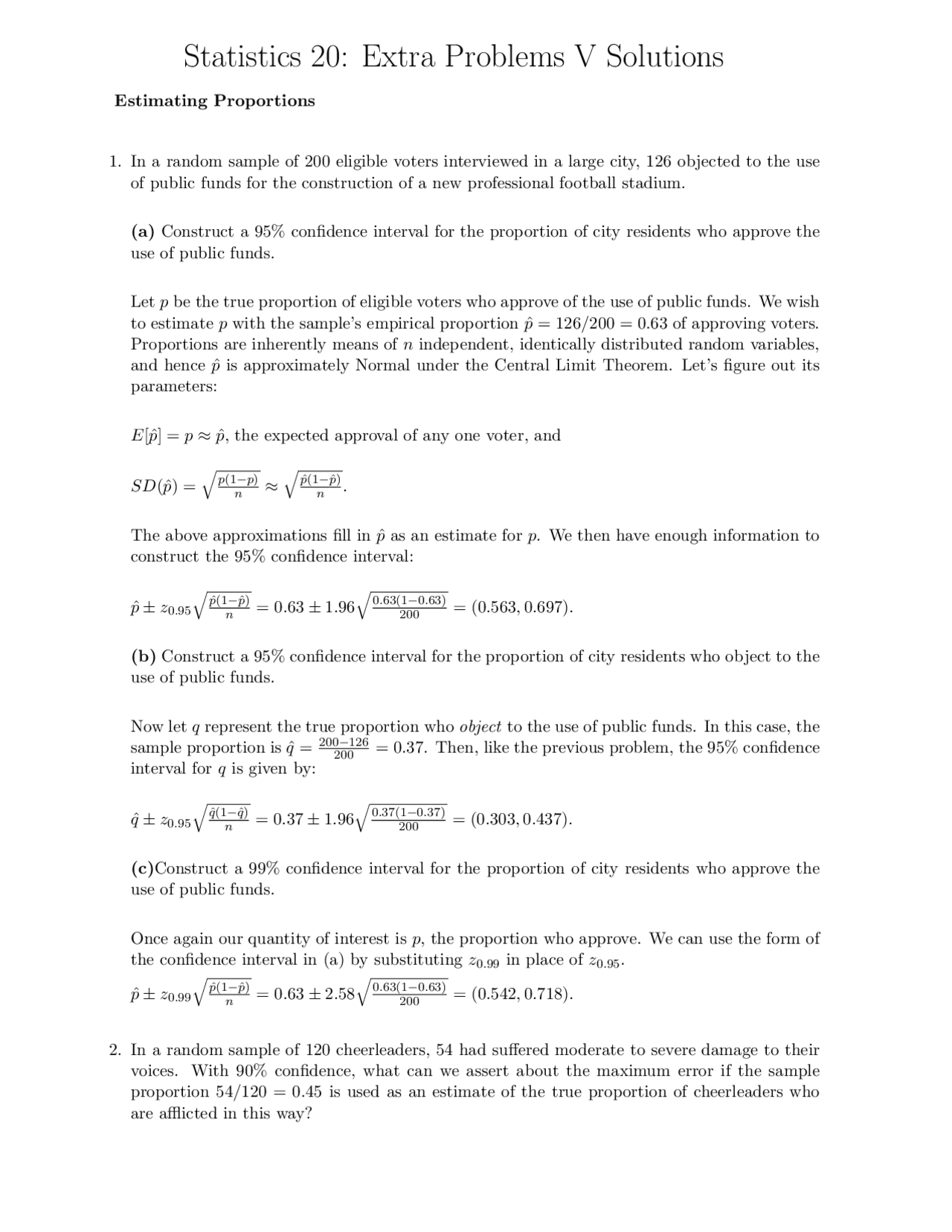 Introduction To Statistics Example Problem Introduction to Probability and Statistics - Questions with Solutions ...