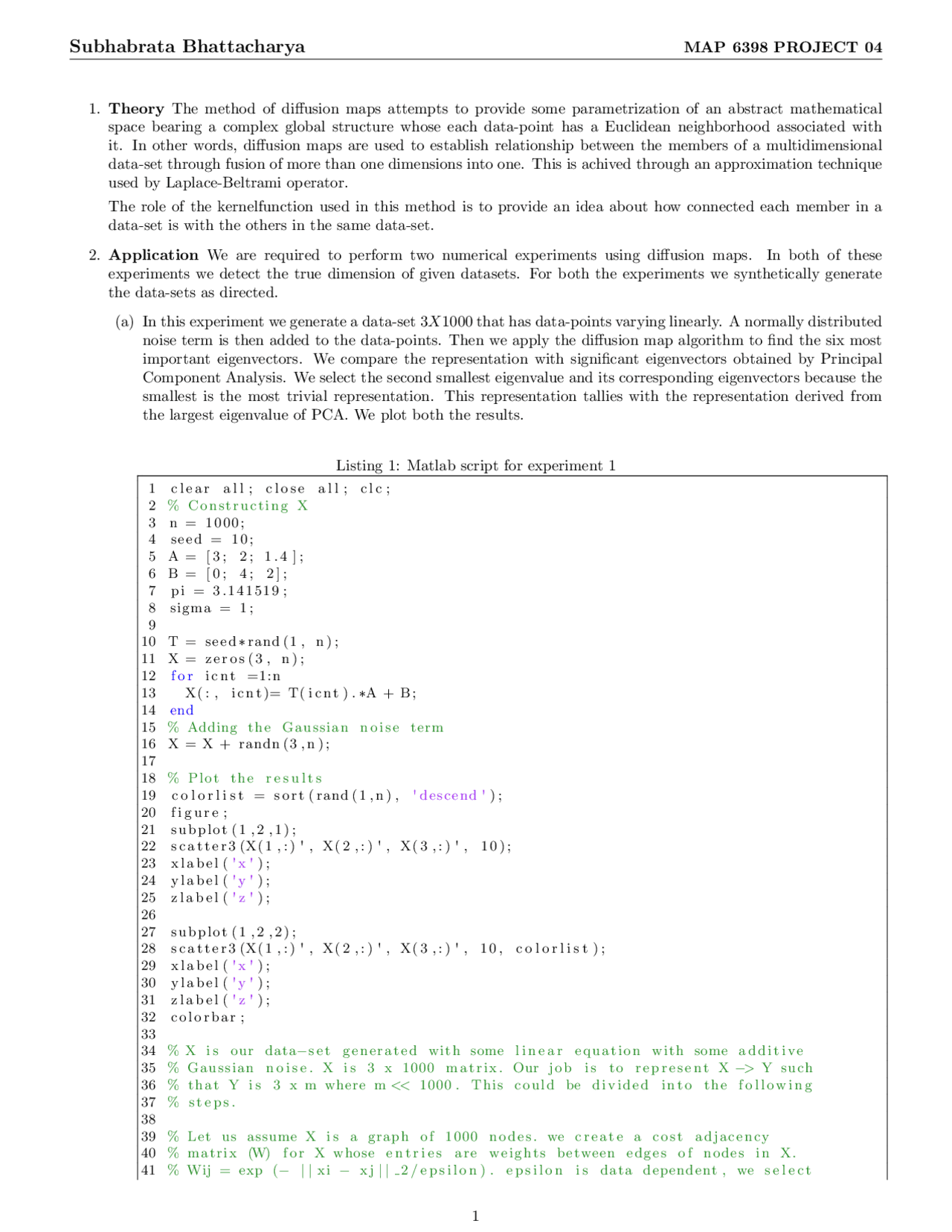 Matlab Script for Experiment 1 - Matlab Script for Experiment 1 | MAP ...