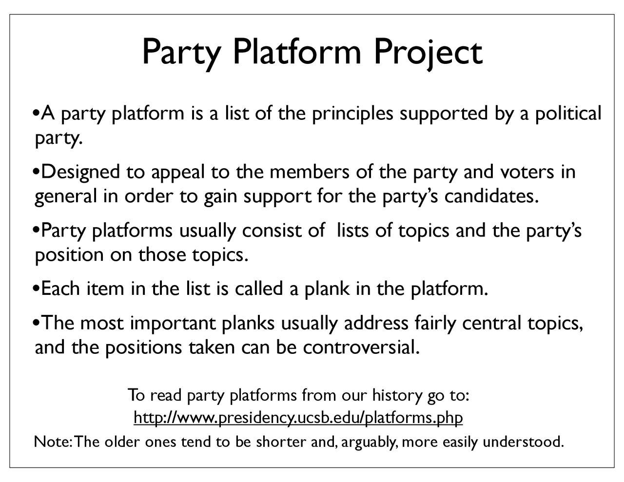 Creating a Party Platform: Understanding the Importance of Planks and ...