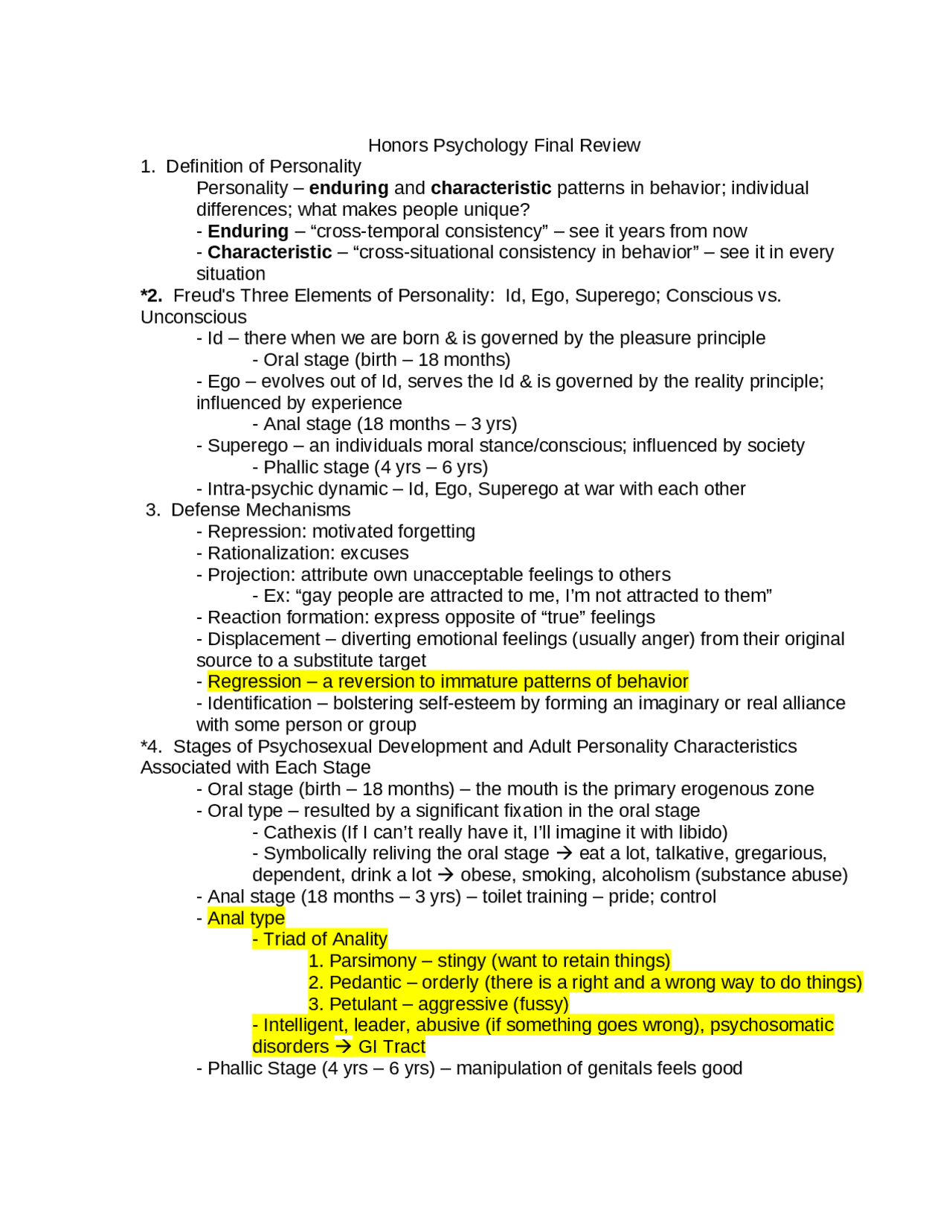 Personality: Enduring and Characteristic Pattern in Behavior | PSYC ...