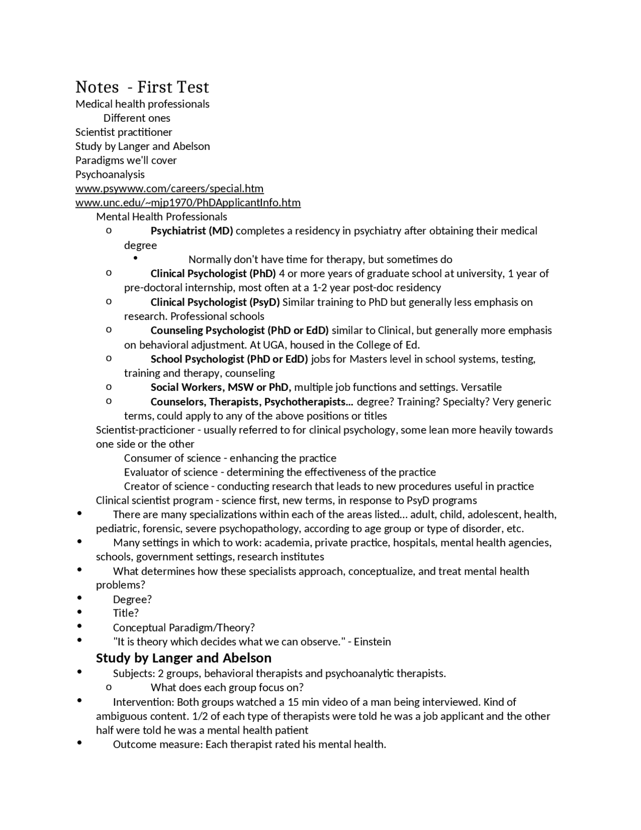 Abnormal Psychology - Exam 1 with Study Guide | PSYC 3230 - Docsity