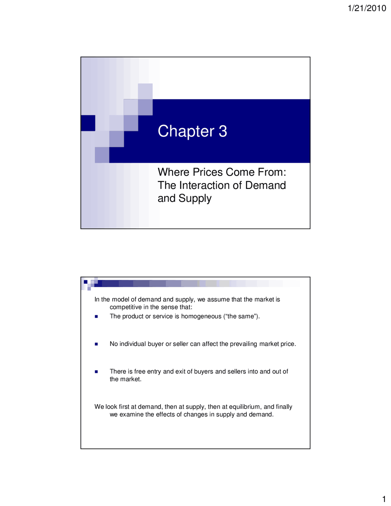 Interaction of Demand and Supply - Principle of Economics | ECON 203 ...
