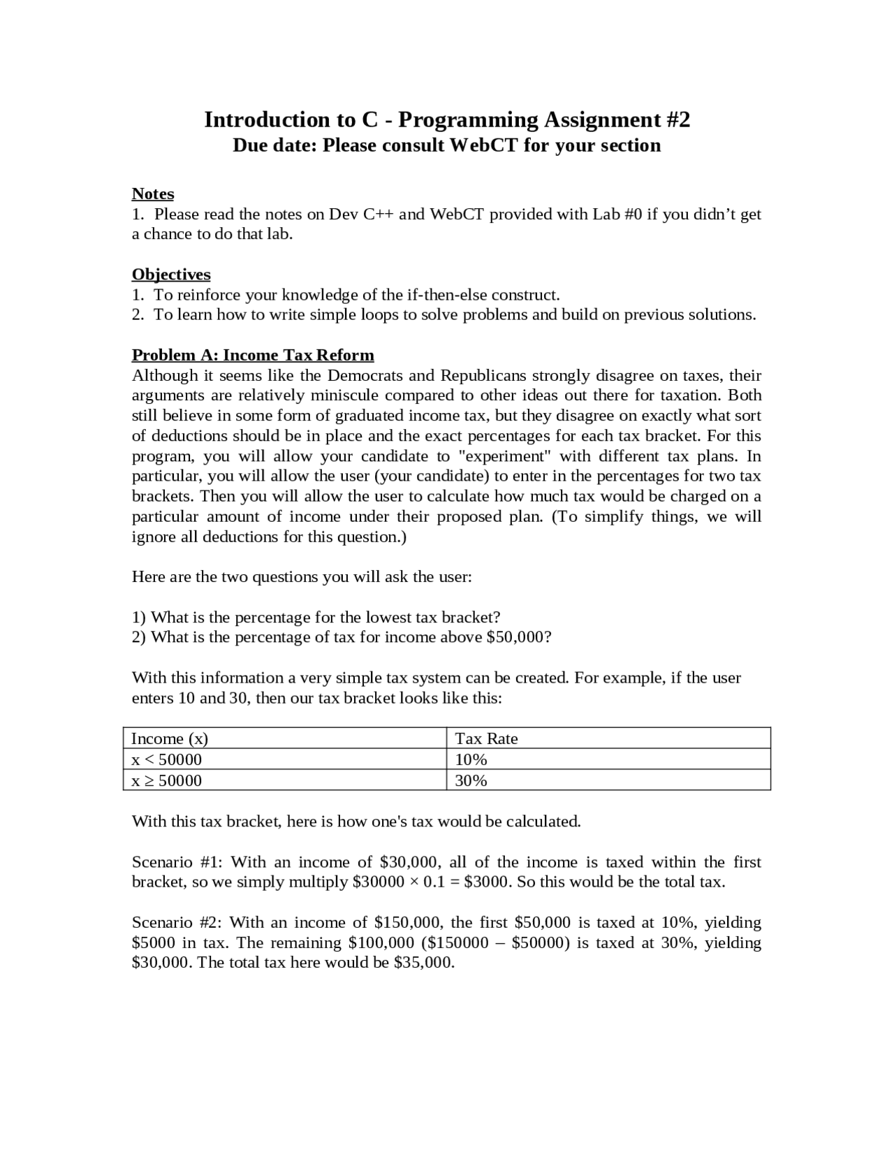 Introduction to C - Programming - Assignment 2 | COP 3223 - Docsity