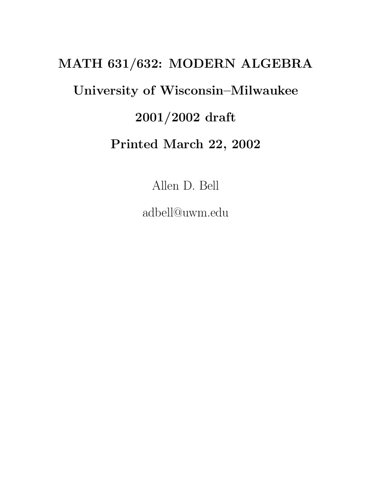 The Basics Numbers, Matrices, Functions, Relations and Rings MATH