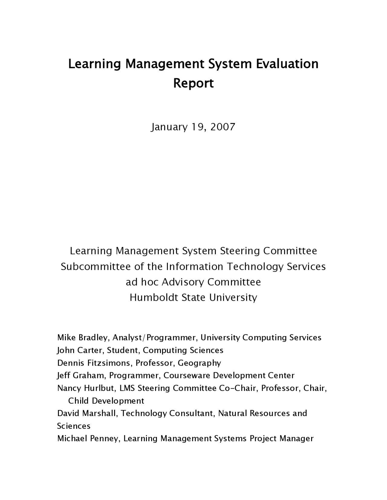 Learning Management System Evaluation Report - Lecture Notes | DIT 2160 ...