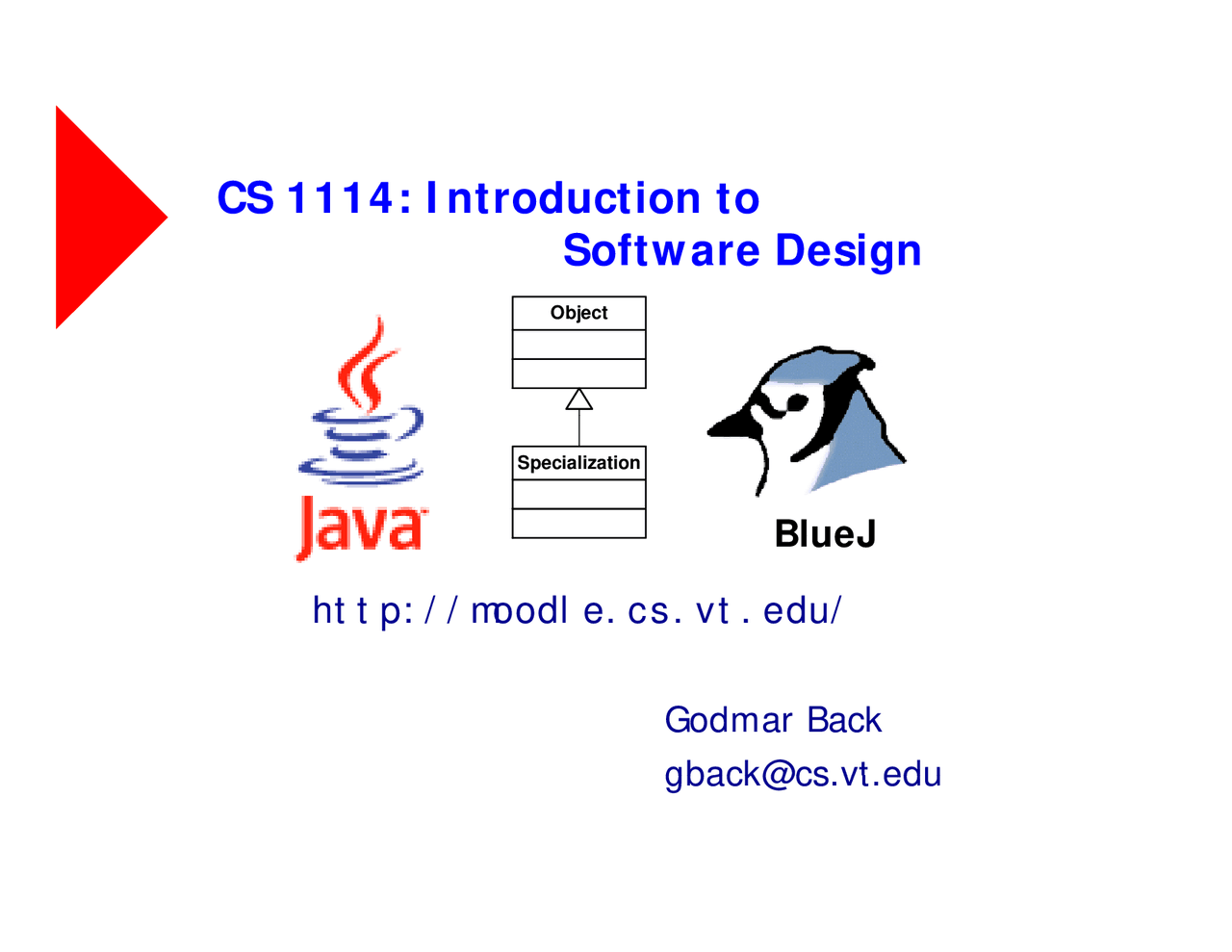 Introduction to Software Design - Lecture Slides | CS 1114 - Docsity