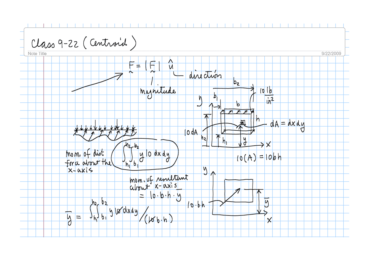 Handwritten Notes on Mechanics I | ENES 102 | Study notes Statics | Docsity