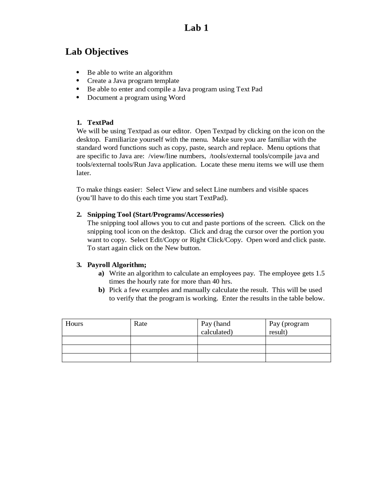 Lab 1 - Java Programming 1 - Introduction | | Lab Reports Java ...