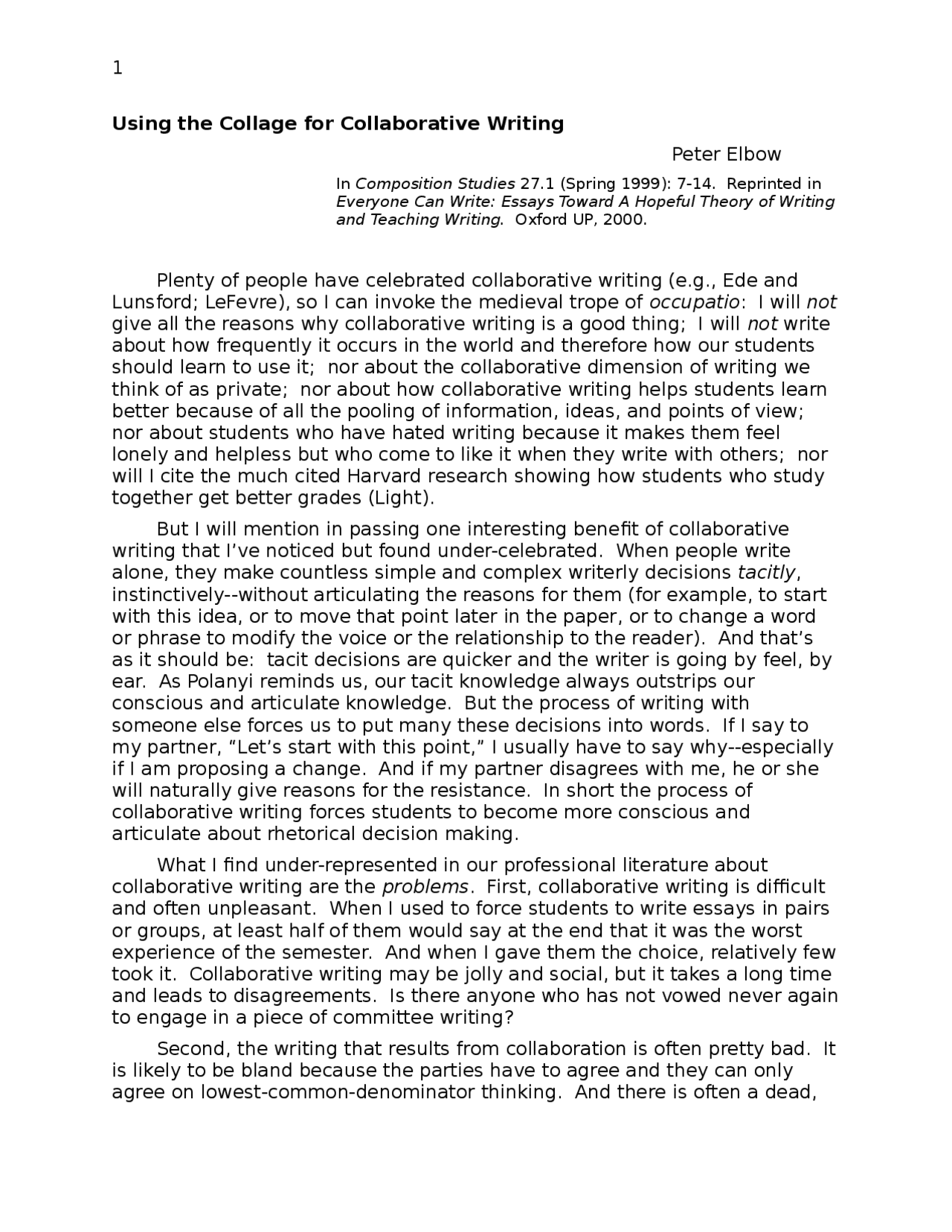 Using Collage for Collaborative Writing - Lecture Notes | POLI 27 ...