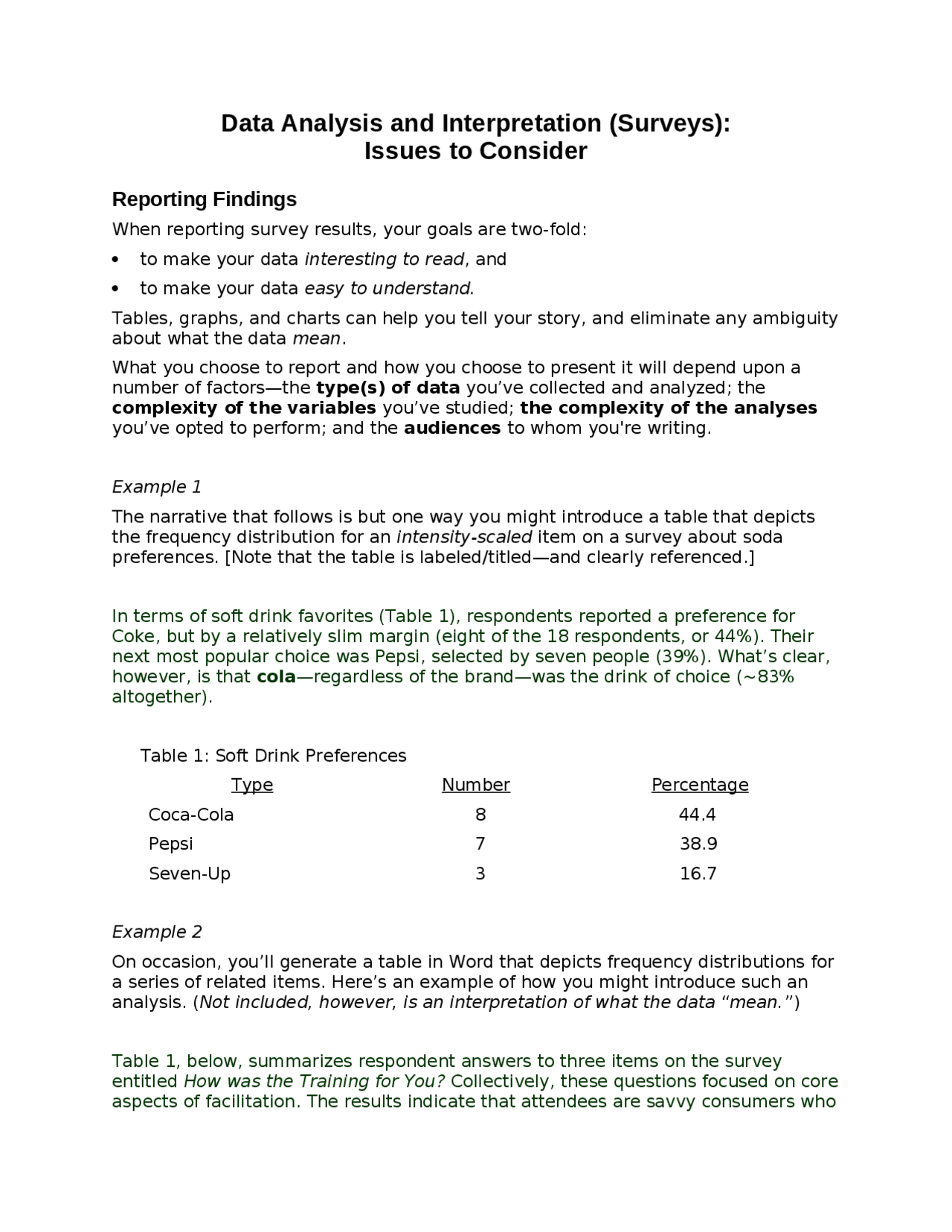 Surveys of Data Analysis and Interpretation - Notes | ED 690 - Docsity