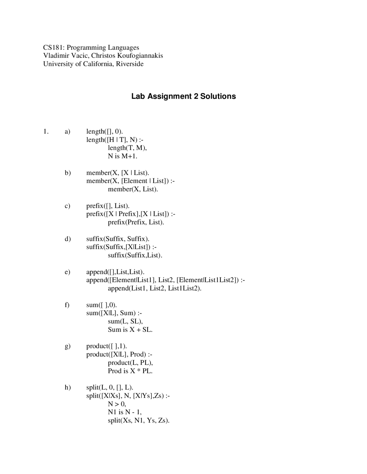 Principles of Programming Languages - Lab Assignment 2 Solutions | CS ...