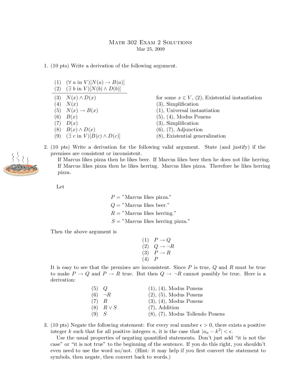 6 Questions Exam 2 Transition To Higher Mathematics Math 302 Docsity