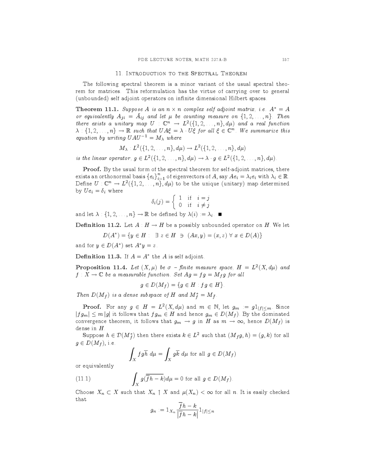 Introduction to Spectral Theorem - Differential Equations | MATH 237A ...