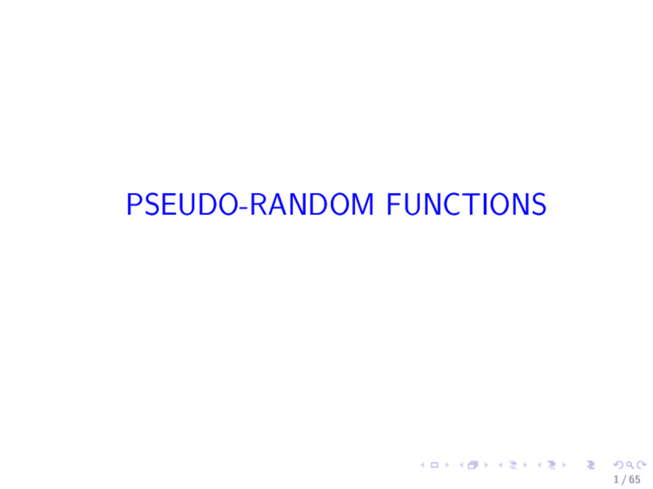 Library Function Random Pseudocode Lecture Notes on Pseudo Random Functions | CSE 107 - Docsity