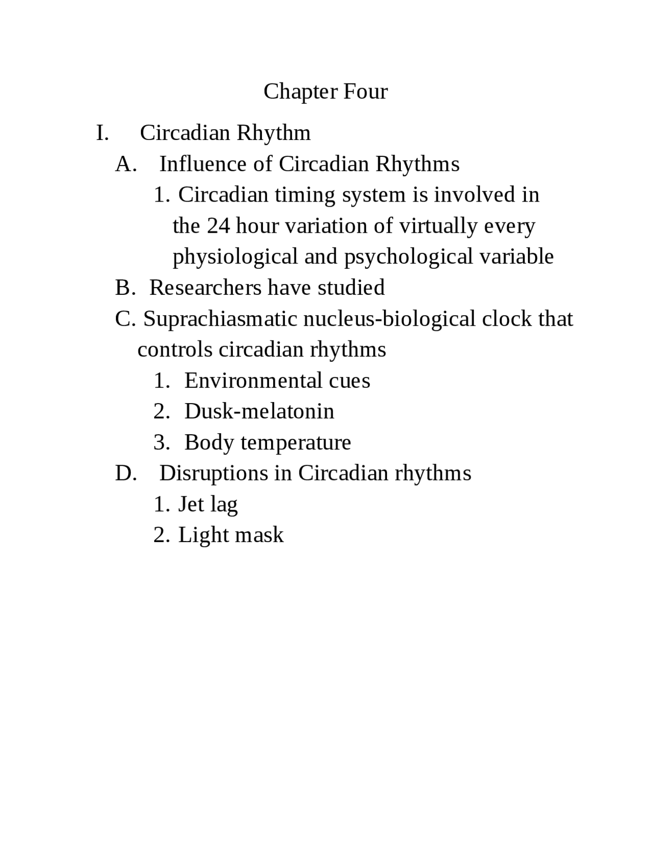 Chapter 4 Study Guide – Psychology | - Docsity