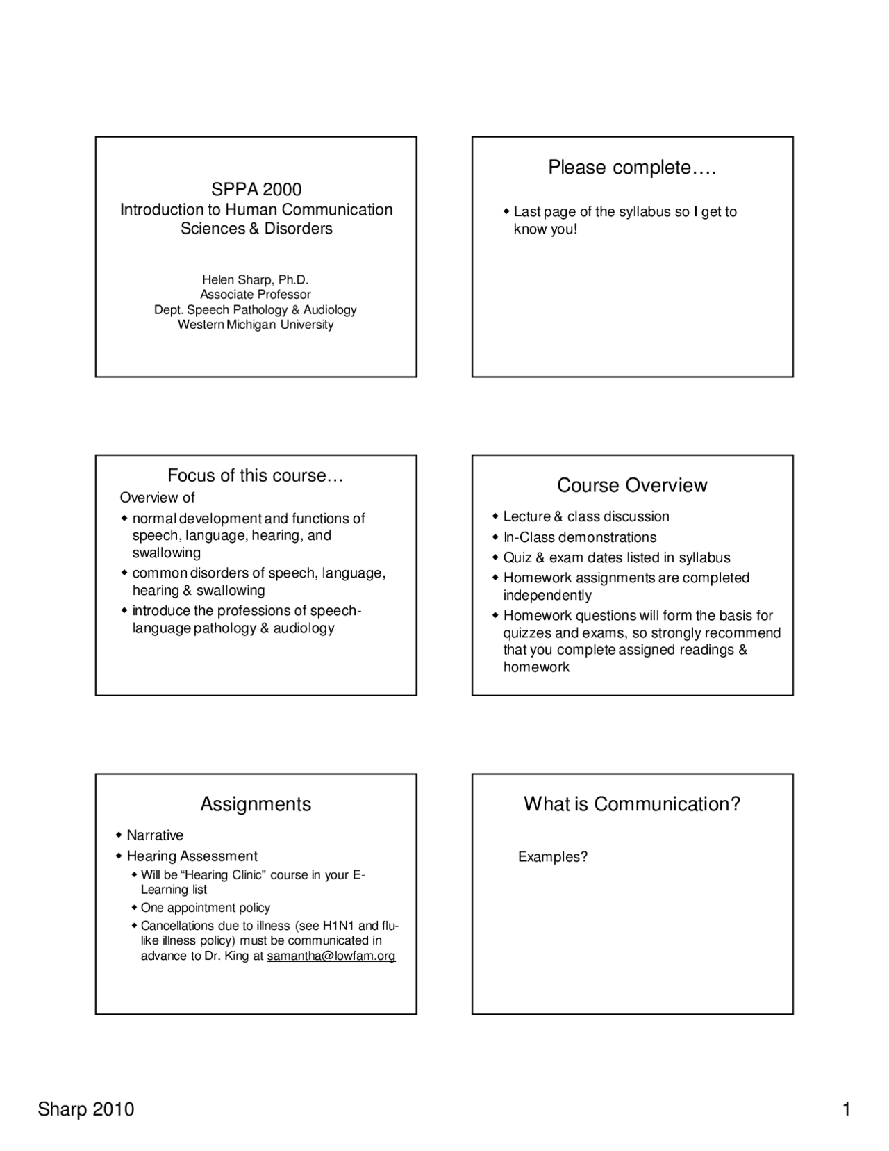 Introduction to Human Communication Disorders and Sciences - Slides ...