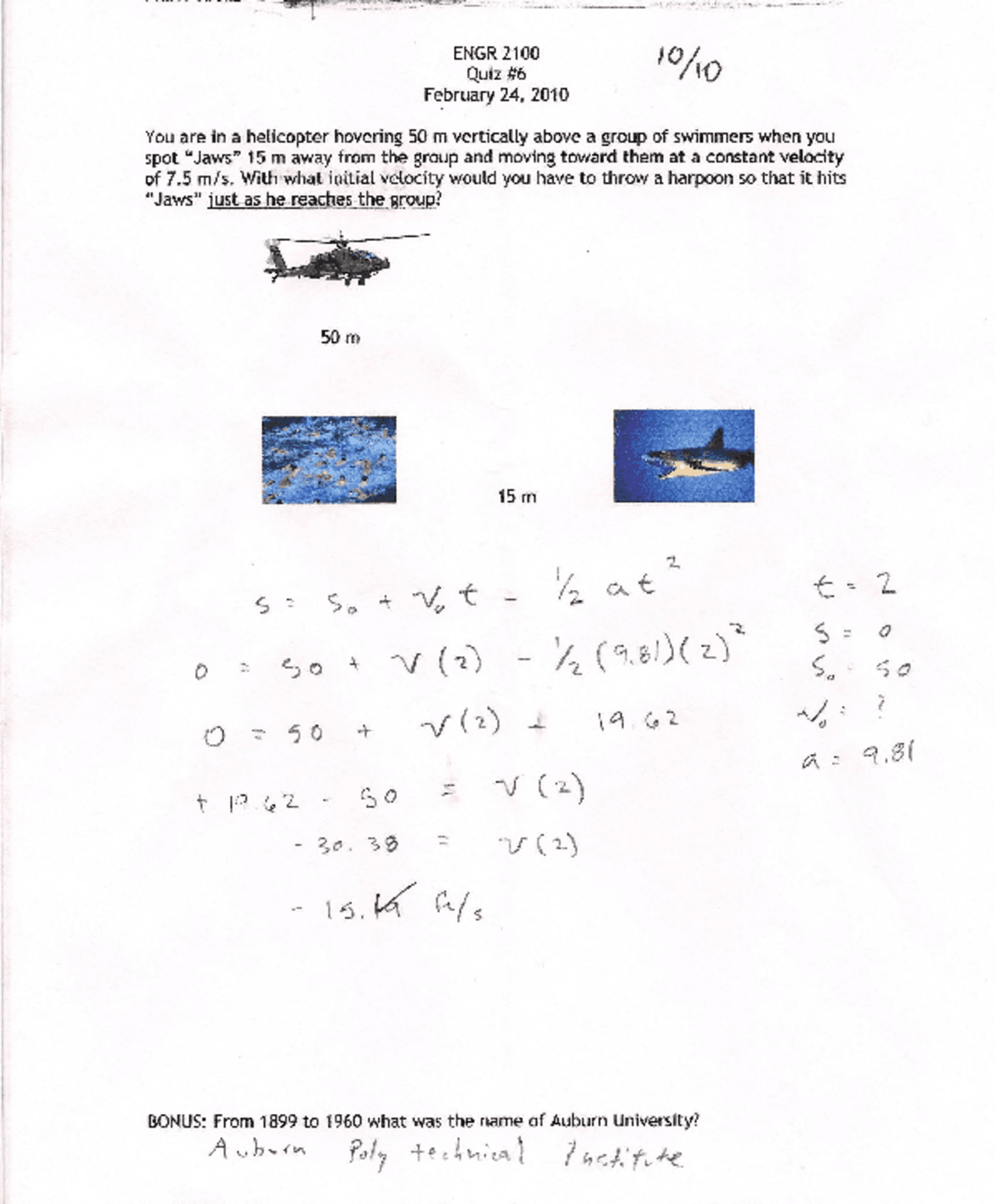 Solved Questions for Quiz 6 - Fundamentals of Engineering Mechanics ...