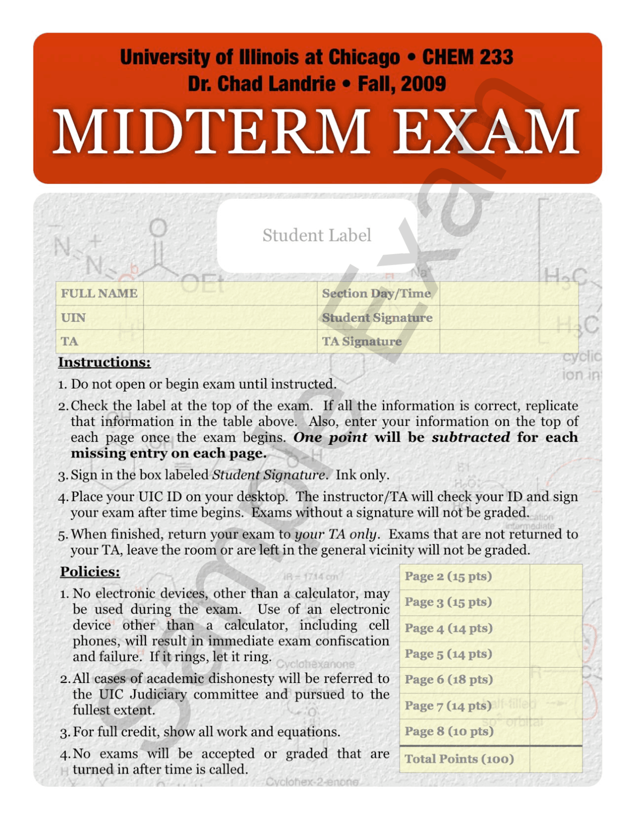 11 Solved Problems on Equilibrium and Pressure - Midterm Exam | CHEM ...