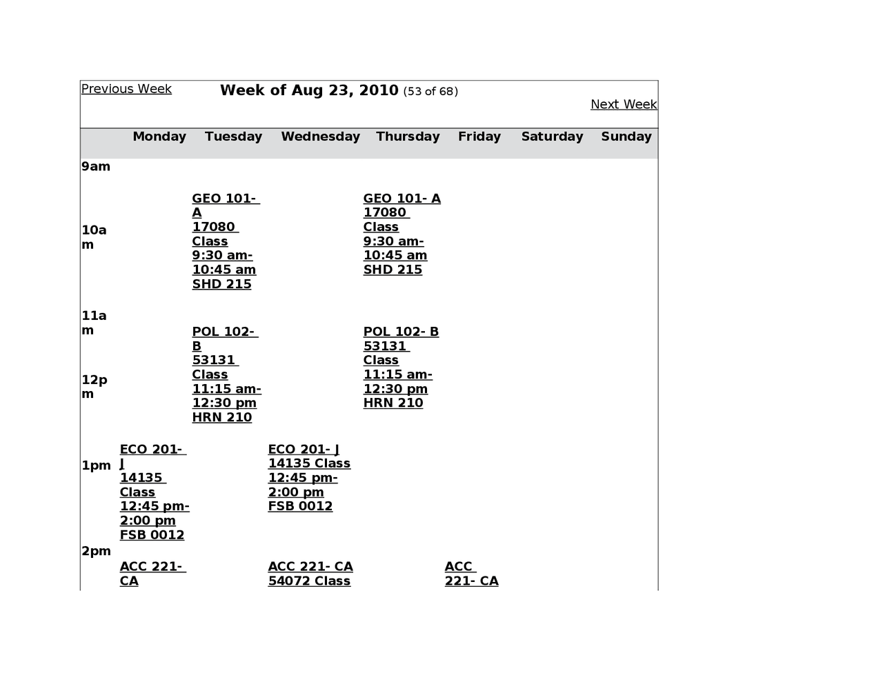 Accounting Weekly Weekly Schedule for Introduction To Financial Accounting | ACC 221 ...