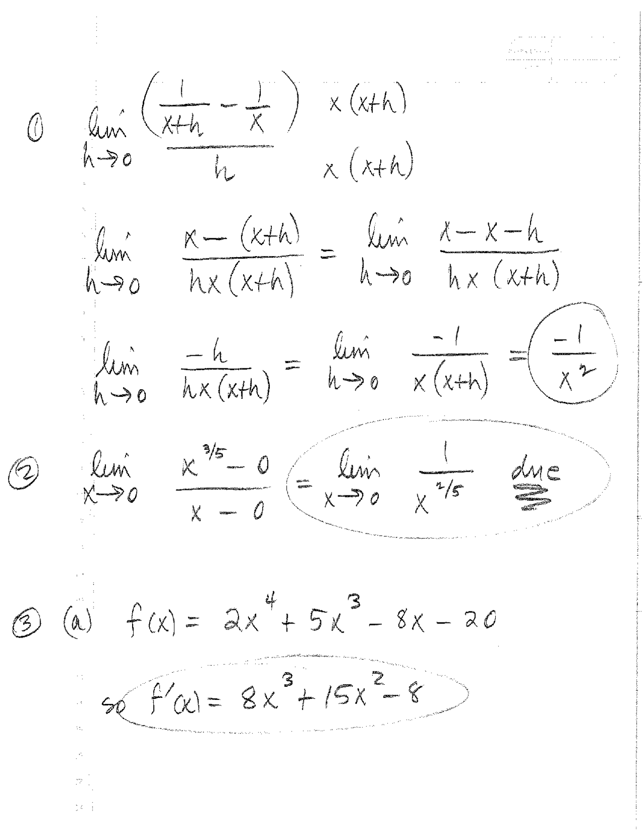 Unified Calculus and Analytic Geometry I - Solved Exam 2 | Math 261 ...