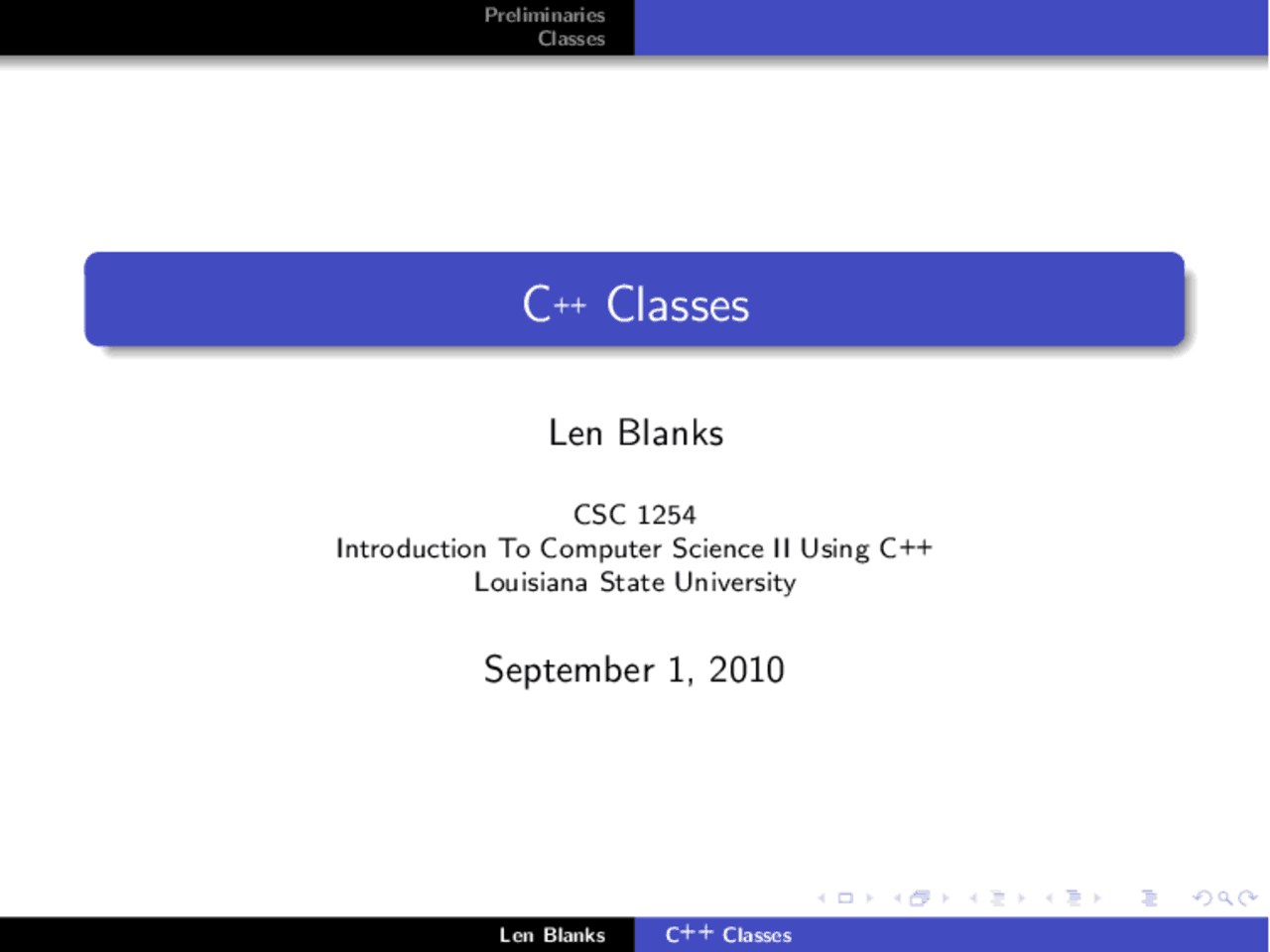 C++ Constructors and Vector Operations - Prof. Leonard Blanks | Study ...