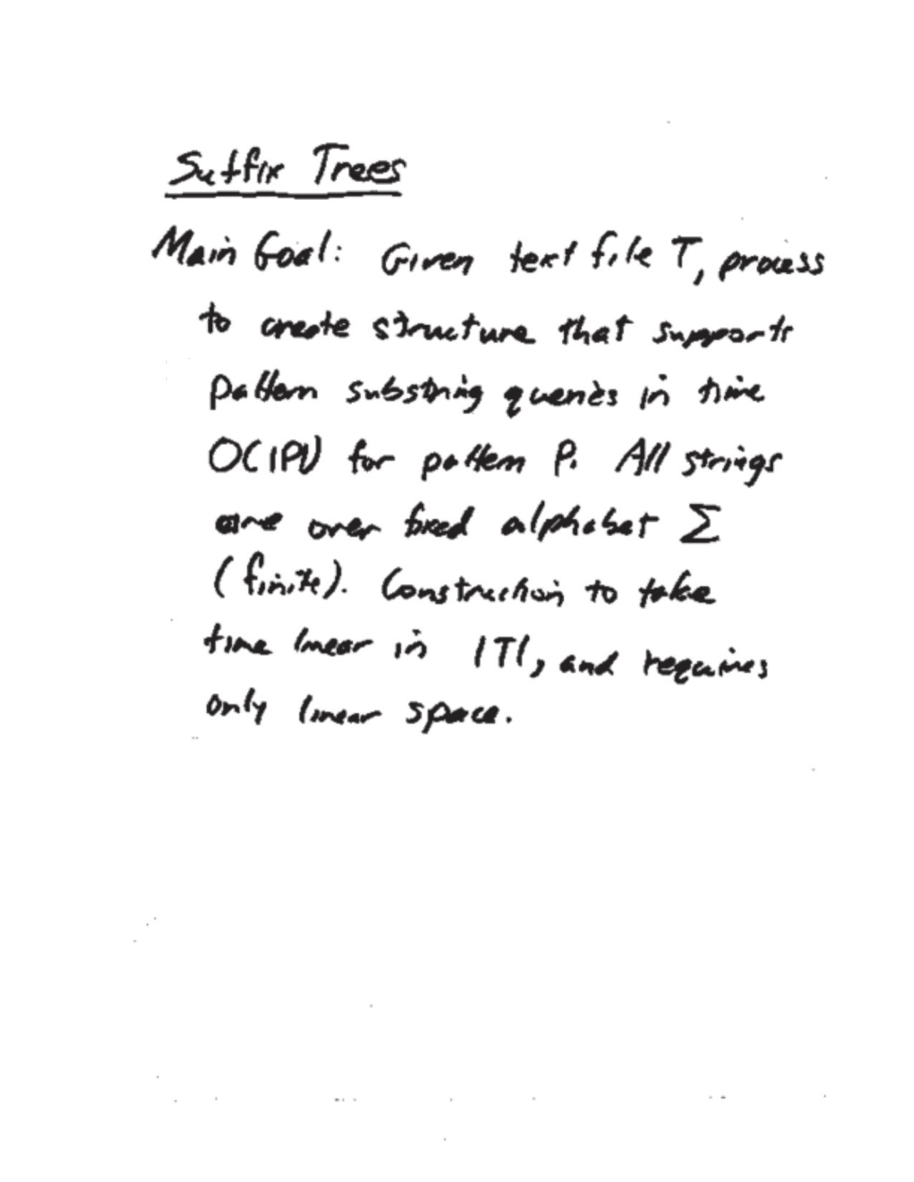 Suffix Trees - Design and Analysis of Data Structures and Algorithms I ...