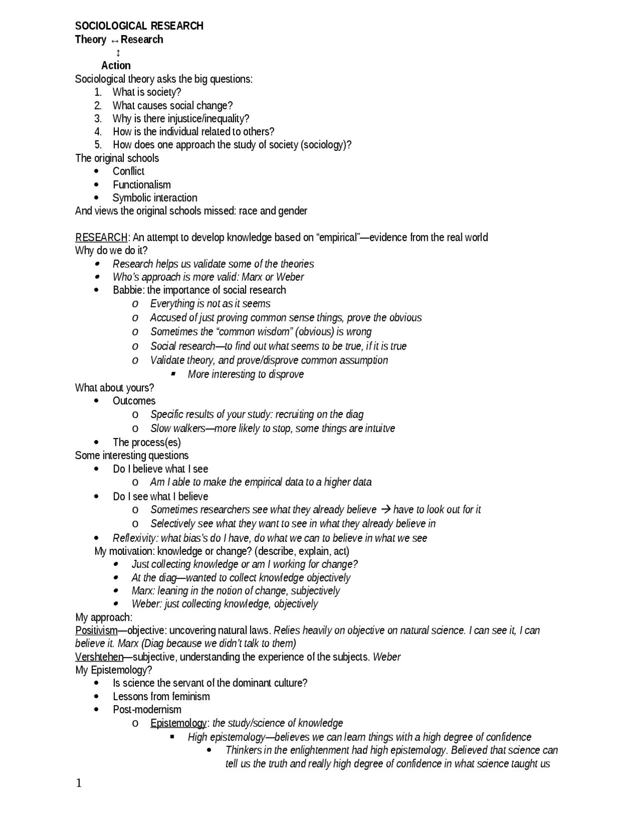 Introduction To Sociology - Final Exam Study Guide | SOC 100 - Docsity