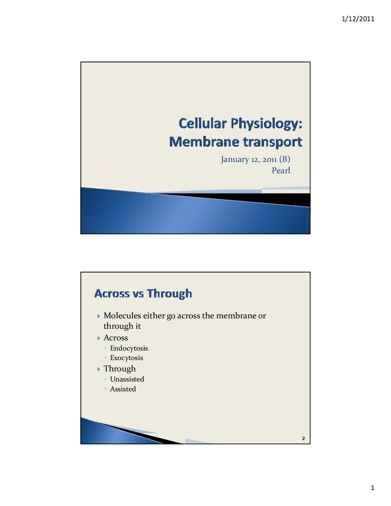 Cellular Physiology - Membrane Transport - Human Physiology | BIOS 3500 ...