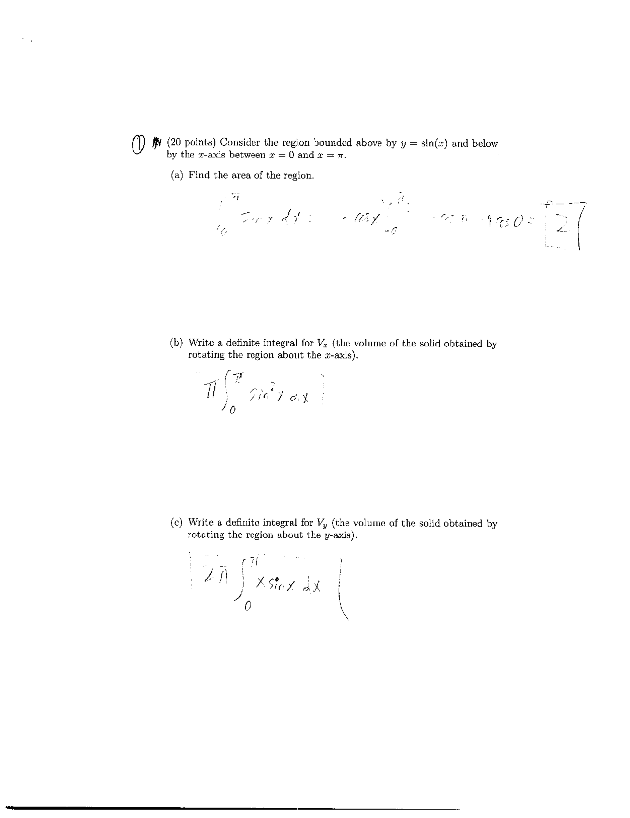 Final Exam with Solution | Calculus | MAT 021B | Exams Calculus | Docsity