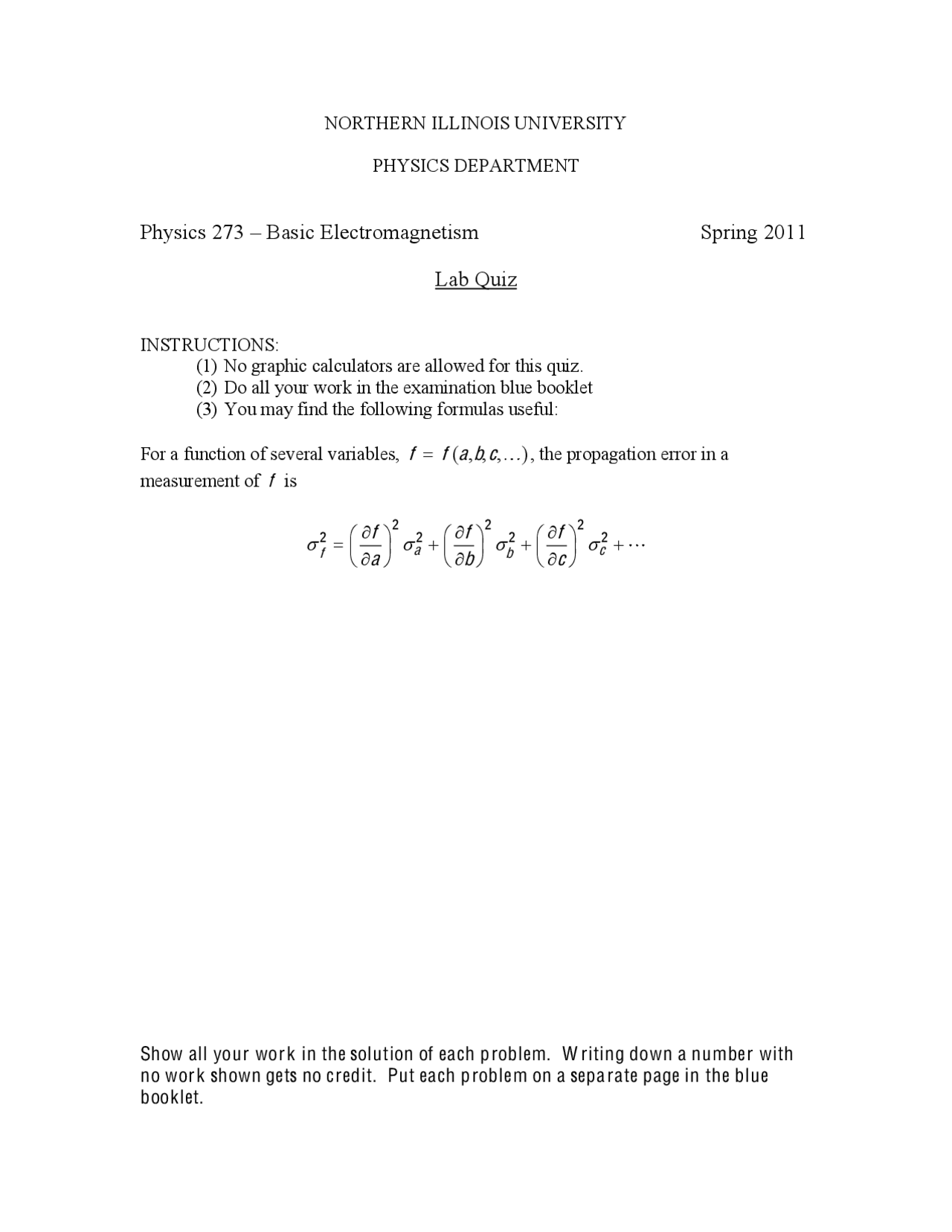 Solved Exam 2 for Fundamentals of Physics II: Electromagnetism | PHYS ...
