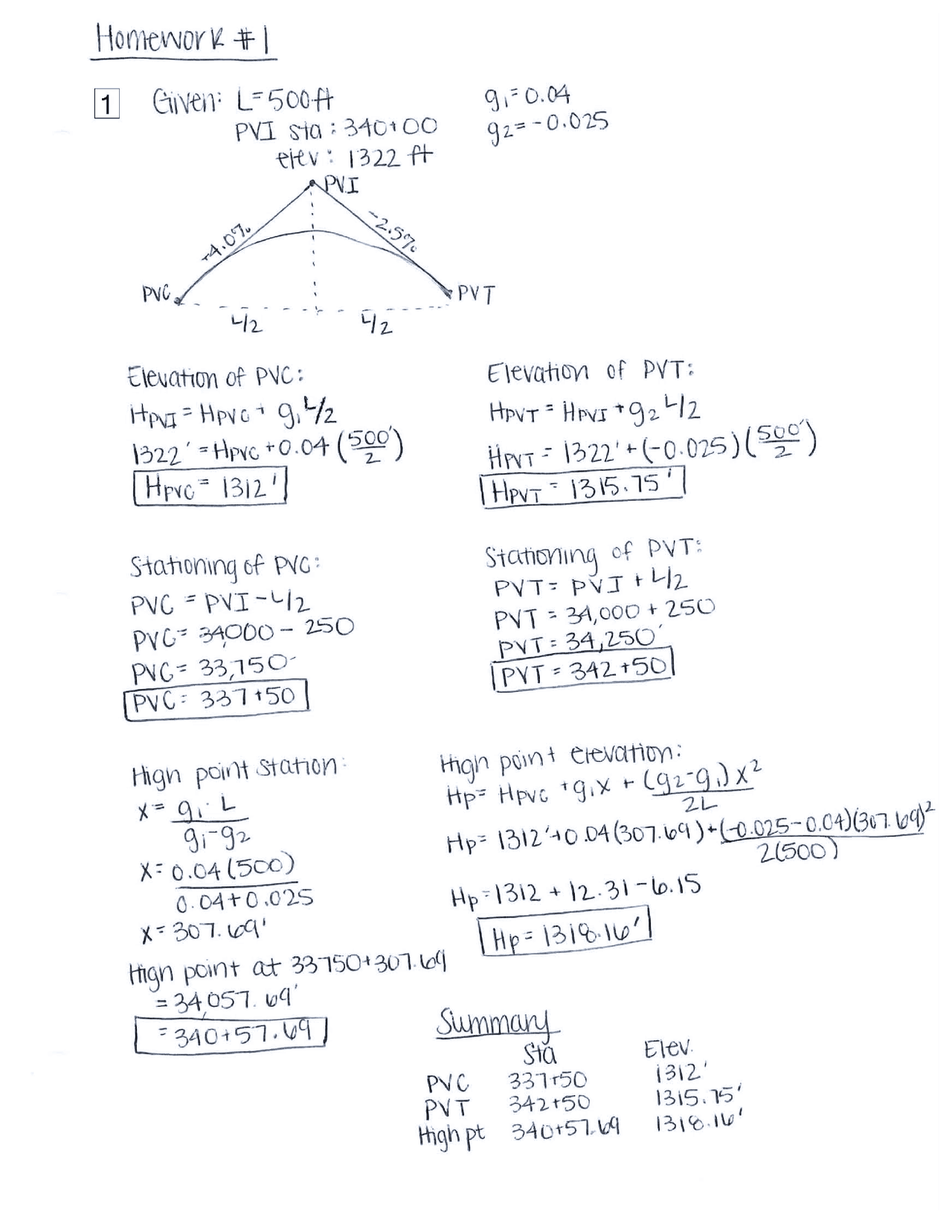 7 Solved Problems in Transportation Engineering - Homework 1 | CE 331 ...