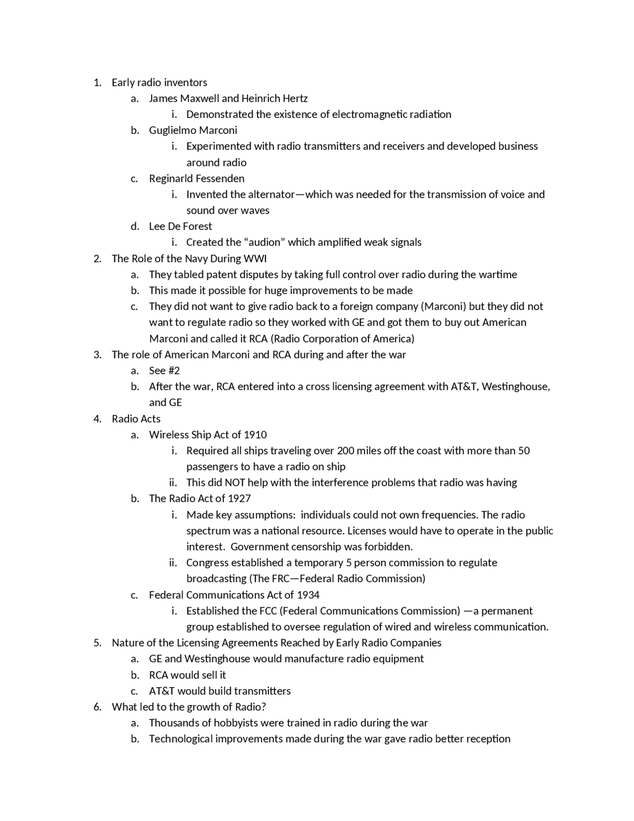 Introduction to Telecommunications - Test I Study Guide | TELE 3010 ...