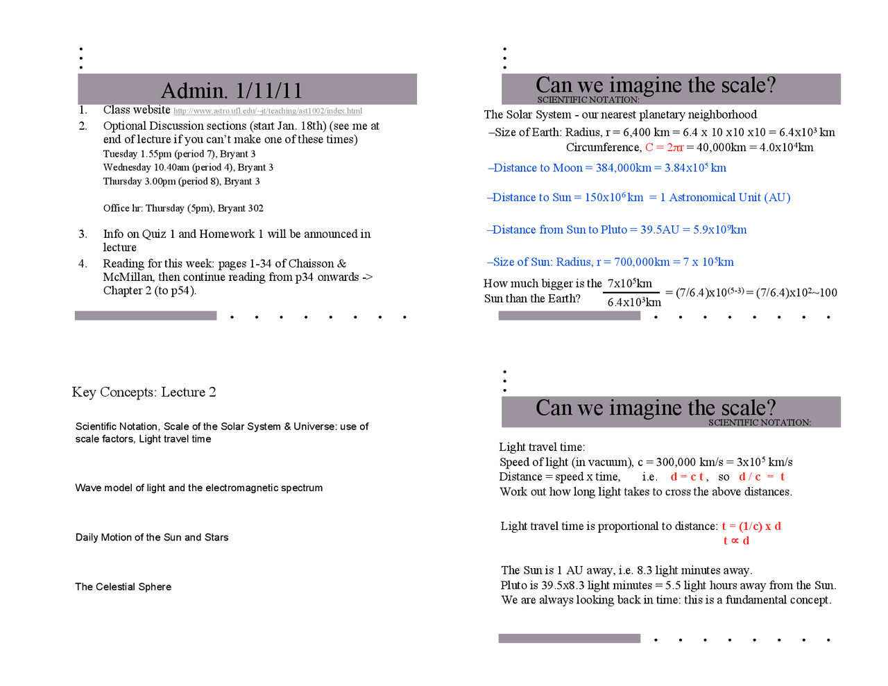 Scientific Notation, Scale of the Solar System and Universe - Slides ...